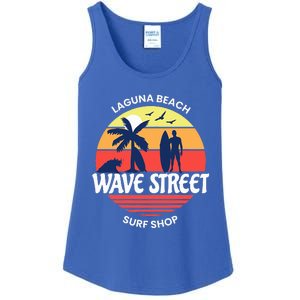 Wave Street Surf Shop Sunrise Logo  Ladies Essential Tank