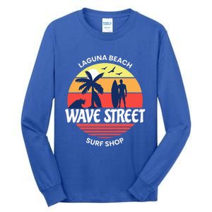 Wave Street Surf Shop Sunrise Logo  Tall Long Sleeve T-Shirt