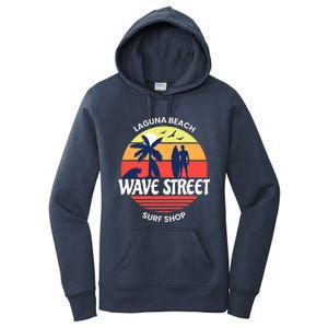 Wave Street Surf Shop Sunrise Logo  Women's Pullover Hoodie