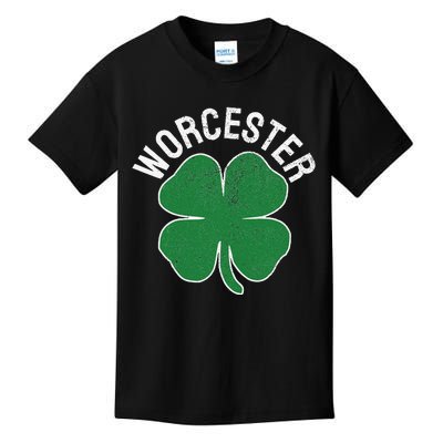 Worcester Shamrock St. Patrick's Day Saint Paddy's Irish Kids T-Shirt