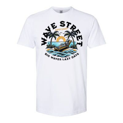 Wave Street Skeleton On The Beach Softstyle CVC T-Shirt