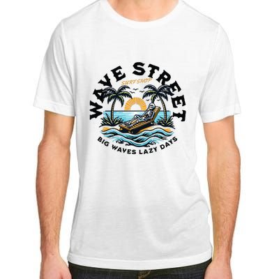 Wave Street Skeleton On The Beach Adult ChromaSoft Performance T-Shirt