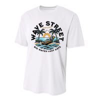 Wave Street Skeleton On The Beach Performance Sprint T-Shirt