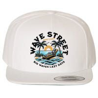 Wave Street Skeleton On The Beach Wool Snapback Cap