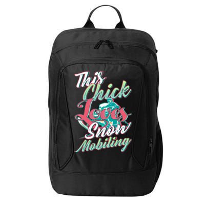 Wo Snowmobiling Saying Gift Snowmobile Lovers Gift City Backpack