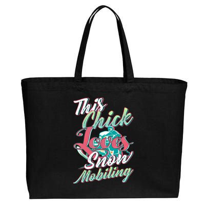 Wo Snowmobiling Saying Gift Snowmobile Lovers Gift Cotton Canvas Jumbo Tote