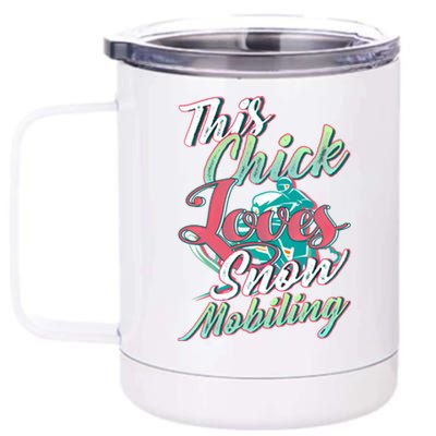 Wo Snowmobiling Saying Gift Snowmobile Lovers Gift 12 oz Stainless Steel Tumbler Cup