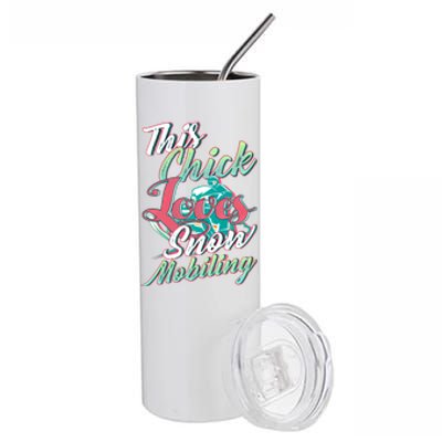 Wo Snowmobiling Saying Gift Snowmobile Lovers Gift Stainless Steel Tumbler