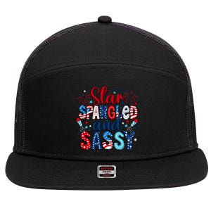 Western Star Spangled And Sassy 7 Panel Mesh Trucker Snapback Hat