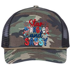 Western Star Spangled And Sassy Retro Rope Trucker Hat Cap