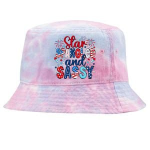 Western Star Spangled And Sassy Tie-Dyed Bucket Hat