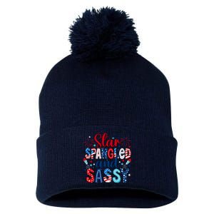 Western Star Spangled And Sassy Pom Pom 12in Knit Beanie