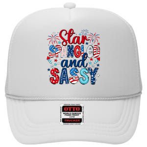 Western Star Spangled And Sassy High Crown Mesh Back Trucker Hat