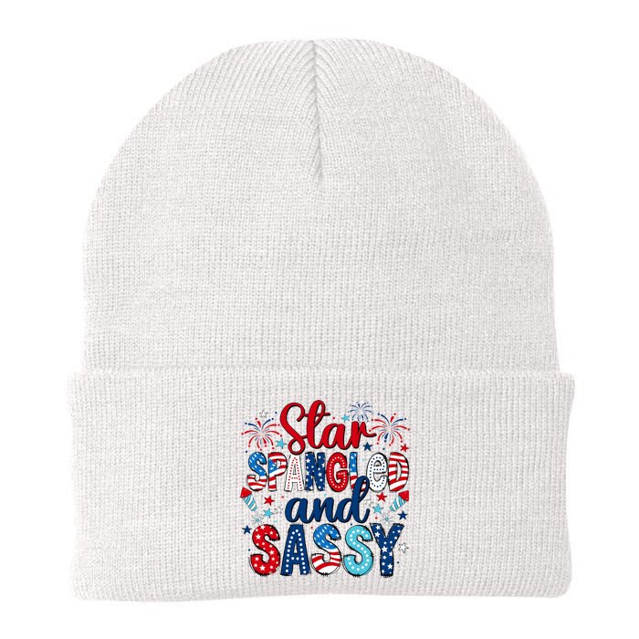 Western Star Spangled And Sassy Knit Cap Winter Beanie