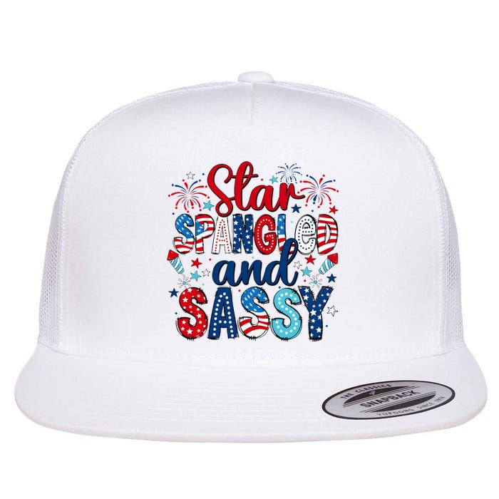 Western Star Spangled And Sassy Flat Bill Trucker Hat