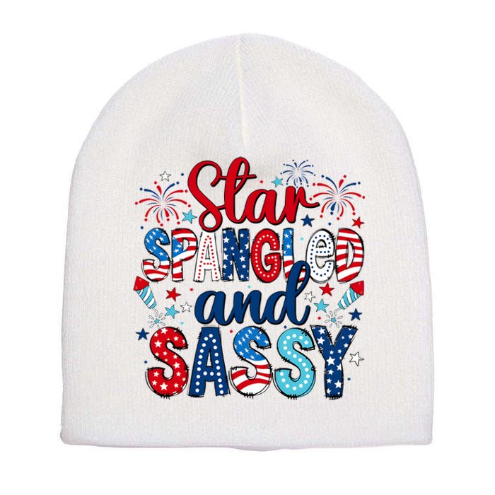 Western Star Spangled And Sassy Short Acrylic Beanie