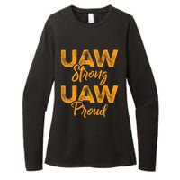 We Stand Strong UAW On Strike Striking Uaw Workers Womens CVC Long Sleeve Shirt