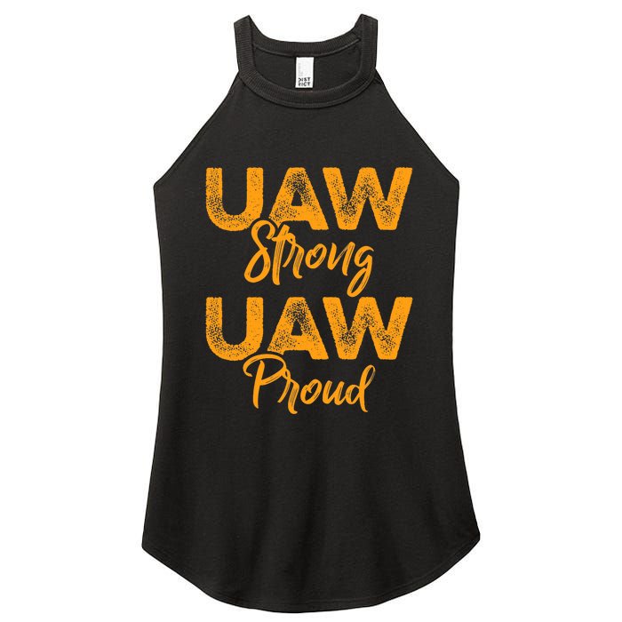 We Stand Strong UAW On Strike Striking Uaw Workers Women's Perfect Tri Rocker Tank