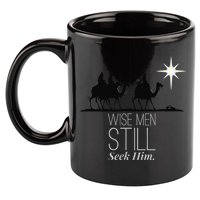 Wise Still Seek Him Christian Christmas Jesus Design 11oz C Handle Ceramic Mug