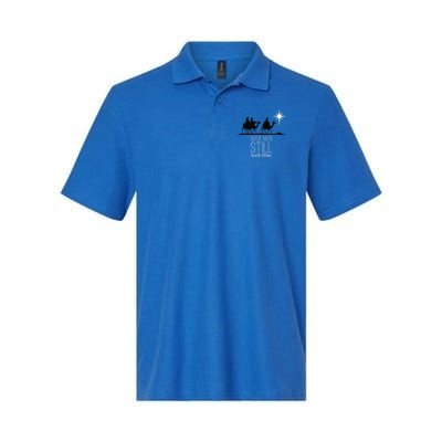 Wise Still Seek Him Christian Christmas Jesus Design Polo