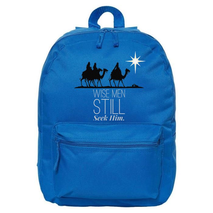 Wise Still Seek Him Christian Christmas Jesus Design 16 in Basic Backpack