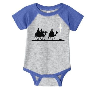 Wise Still Seek Him Christian Christmas Jesus Design Infant Baby Jersey Bodysuit