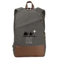 Wise Still Seek Him Christian Christmas Jesus Design Cotton Canvas Backpack