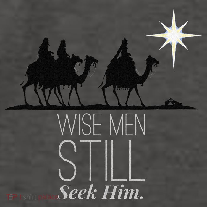 Wise Still Seek Him Christian Christmas Jesus Design Vector Backpack