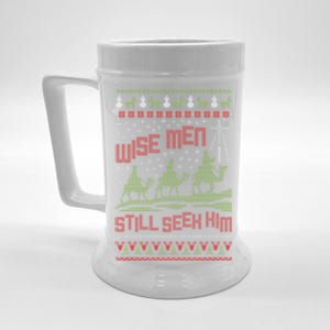 Wise Still Seek Him Christmas Ugly Gift Beer Stein