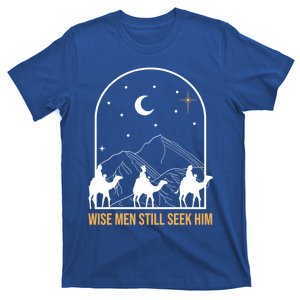 Wise Still Seek Him Christian Nativity Christmas Jesus Gift T-Shirt