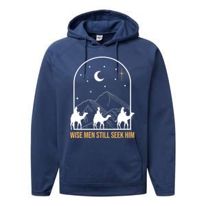 Wise Still Seek Him Christian Nativity Christmas Jesus Gift Performance Fleece Hoodie