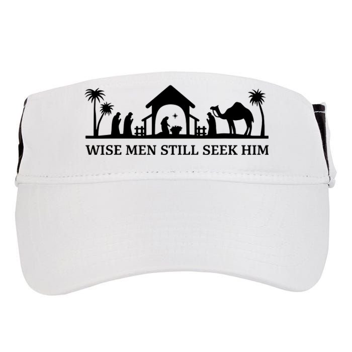 Wise Still Seek Him Christian Christmas Jesus Design Adult Drive Performance Visor