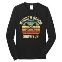 Wooden Spoon Survivor Retro Adult Novelty Sarcastic Long Sleeve Shirt