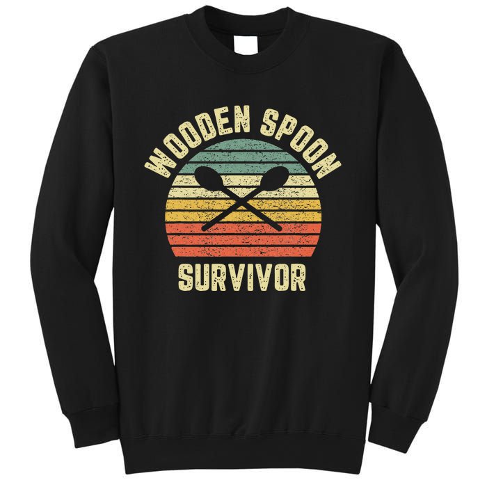 Wooden Spoon Survivor Retro Adult Novelty Sarcastic Sweatshirt