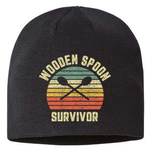 Wooden Spoon Survivor Retro Adult Novelty Sarcastic Sustainable Beanie