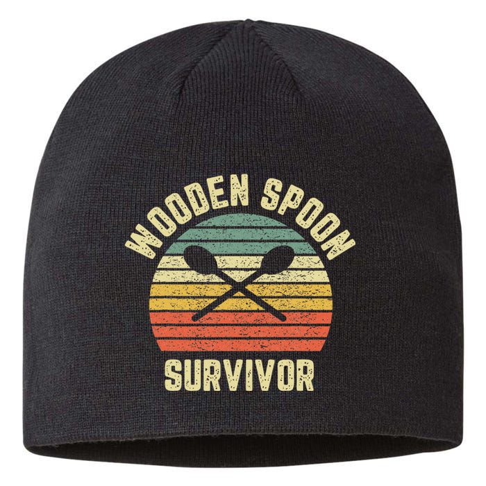 Wooden Spoon Survivor Retro Adult Novelty Sarcastic Sustainable Beanie