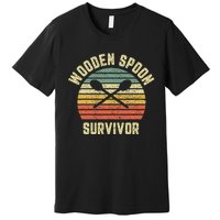 Wooden Spoon Survivor Retro Adult Novelty Sarcastic Premium T-Shirt