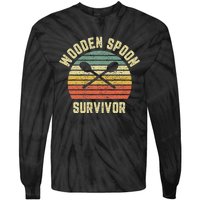 Wooden Spoon Survivor Retro Adult Novelty Sarcastic Tie-Dye Long Sleeve Shirt