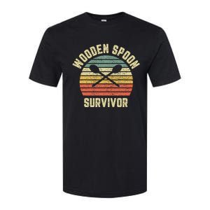 Wooden Spoon Survivor Retro Adult Novelty Sarcastic Softstyle CVC T-Shirt