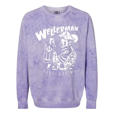 Wellerman Song Sea Shanty Party Crew Sailor Colorblast Crewneck Sweatshirt