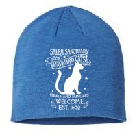 Witch Salem Sanctuary For Wayward Black Cats 1692 Gift Idea Meaningful Gift Sustainable Beanie