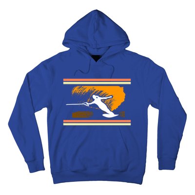 Water Skiing Ski Lover Retro Extreme Sports Beach Athletes Gift Hoodie