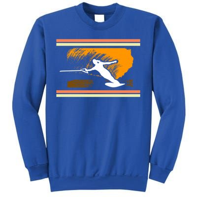 Water Skiing Ski Lover Retro Extreme Sports Beach Athletes Gift Sweatshirt