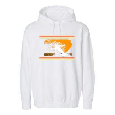 Water Skiing Ski Lover Retro Extreme Sports Beach Athletes Gift Garment-Dyed Fleece Hoodie