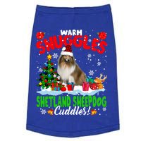 Warm Snuggles Shetland Sheepdog Cuddles Xmas Tree Plaid Dog Meaningful Gift Doggie Tank