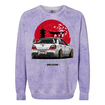 Wrx Sti Subie Cars Impreza Jdm Sport Colorblast Crewneck Sweatshirt