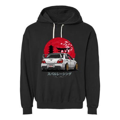 Wrx Sti Subie Cars Impreza Jdm Sport Garment-Dyed Fleece Hoodie