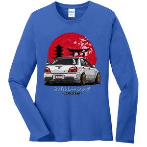 Wrx Sti Subie Cars Impreza Jdm Sport Ladies Long Sleeve Shirt