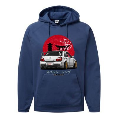 Wrx Sti Subie Cars Impreza Jdm Sport Performance Fleece Hoodie