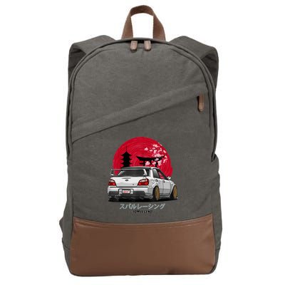 Wrx Sti Subie Cars Impreza Jdm Sport Cotton Canvas Backpack